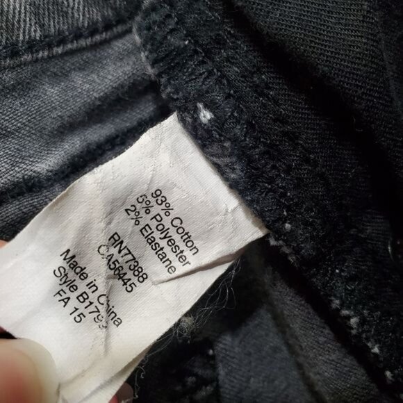 MADEWELL Womens Jeans SZ 25 Skinny Skinny Gray‎ Low Rise Dark Wash Stretchy 90's - Picture 10 of 11